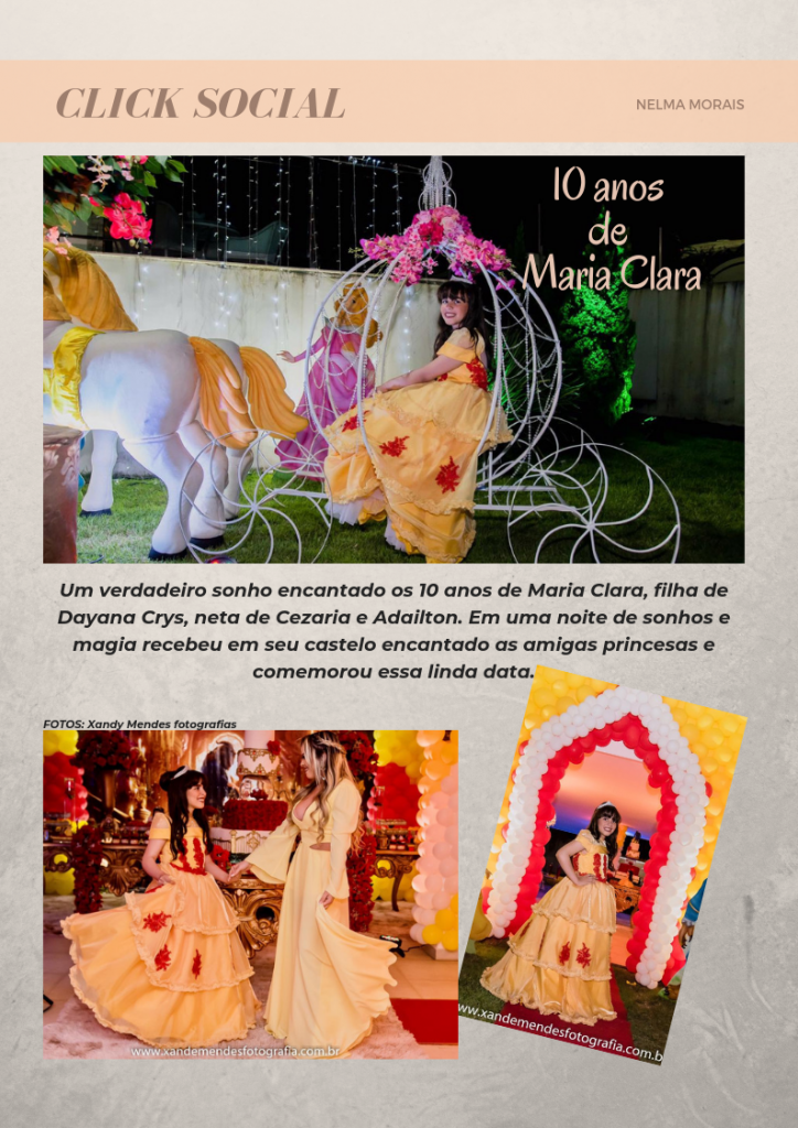 CLICK SOCIAL/Por Nelma Morais: 10 anos de Maria Clara ...